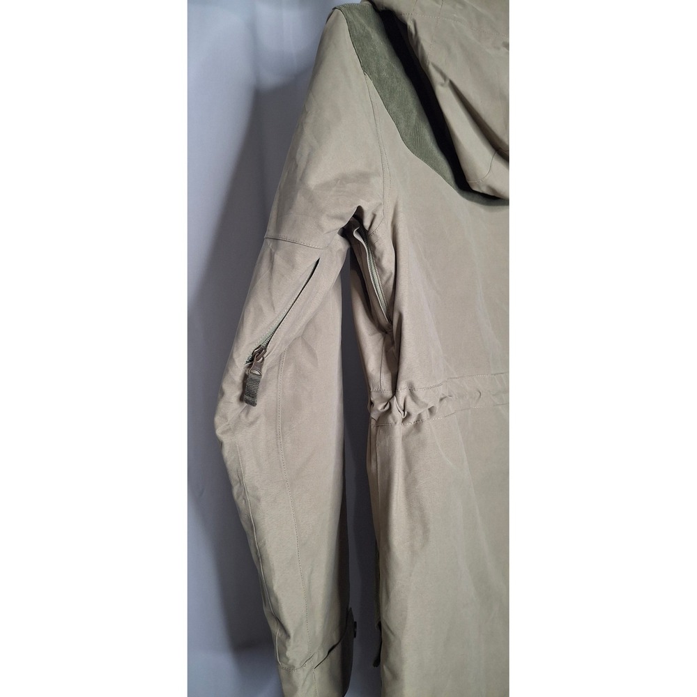 Burton Prowess DryRide Snowboard Jacket Women Khaki/Green/Tan Sherpa Hooded Coat - Picture 5 of 16